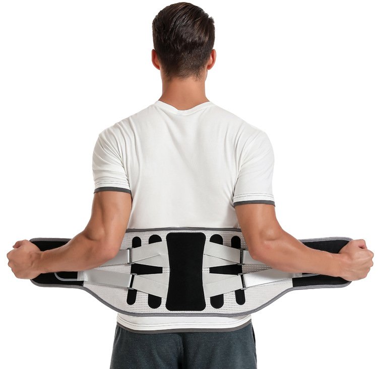 Widening waist belt and detachable steel plate lumbar support - Image 7