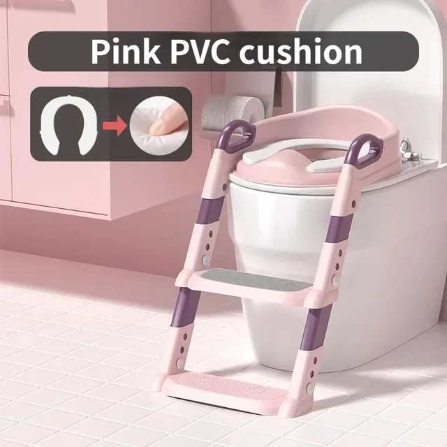 Stair Style Children's Toilet Boy and Girl Baby Toilet Folding Rack Step Stool Child Step Toilet Seat Ring Baby Potty Toilets - Image 11