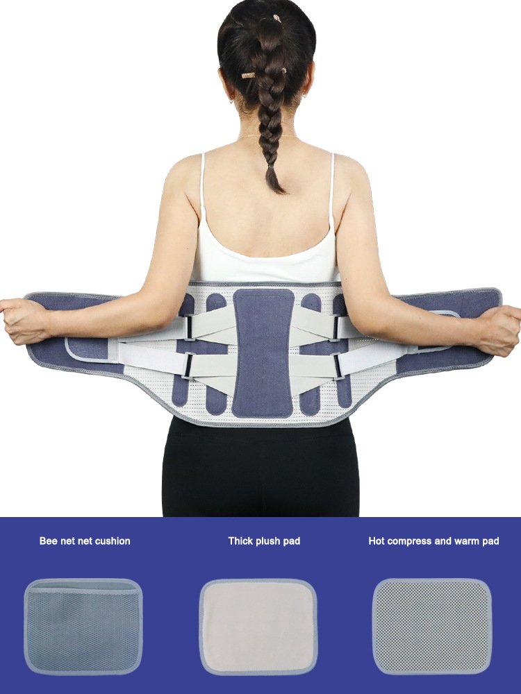 Widening waist belt and detachable steel plate lumbar support - Image 6