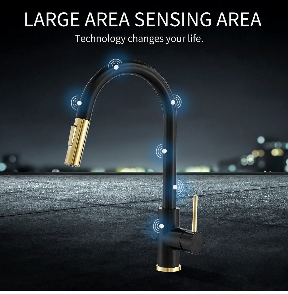 304 stainless steel kitchen faucet, hot and cold water pull-out vegetable basin sink faucet - Image 8