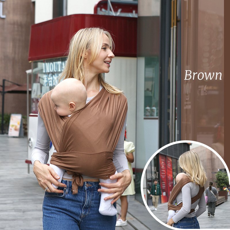 Sears Baby Carrier Newborn Infant Front Facing Multi-Functional Simple Outdoor Baby Wrap - Image 6