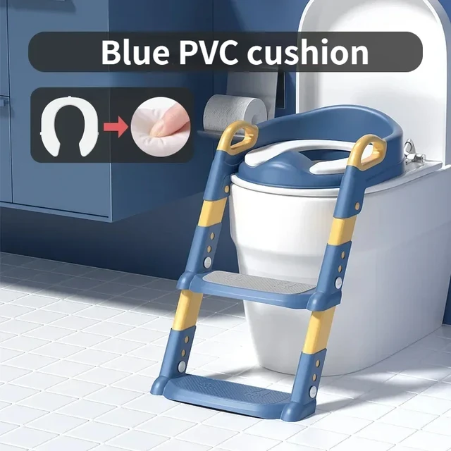Stair Style Children's Toilet Boy and Girl Baby Toilet Folding Rack Step Stool Child Step Toilet Seat Ring Baby Potty Toilets - Image 14